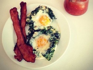 eggs and bacon